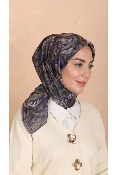 locella Lo'cella Pamuklu Soft Eşarp 4537-10 Mor