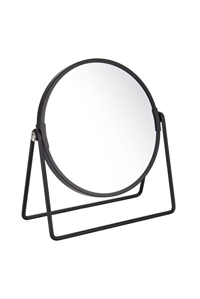 OEM Oglinda cosmetica pentru baie, Kadda Black BIE-0598G, stativa, rotunda, 1...