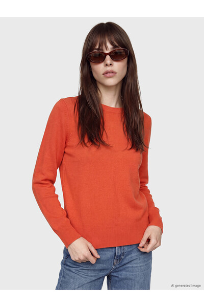 LC Waikiki Rmz Gi̇yi̇m Farkiyla Zero Roba Collar Women's Knitwear Sweater