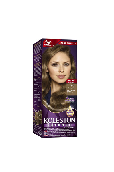 wella koleston صبغة شعر مكثفة - أشقر متوسط غير لامع 307/2