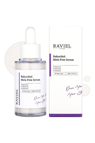 RAVIEL Ser de față Bakuchiol Mela Free, anti-rid și pentru pete, 30 ml
