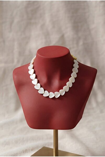 ZGNOVA Handmade Natural Stone Special Design Necklace with Large Heart Figure
