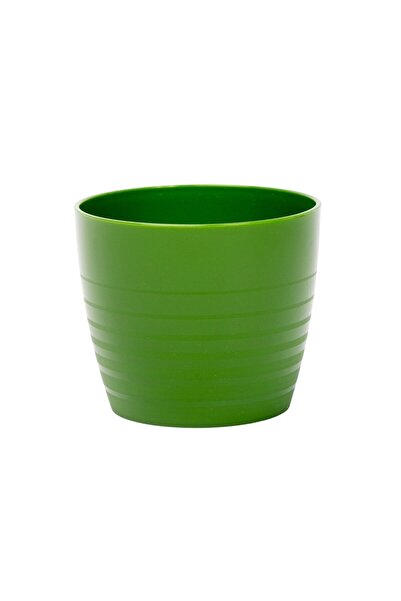 OEM Masca ghiveci Silvia, rotunda, plastic, verde inchis, D 7 cm