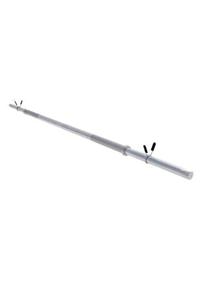 Gorilla Sports Bara greutati 150 cm cu cleme 30/31 mm, Crom