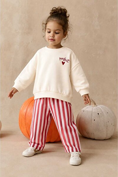 Chic Kids Wear Kız Çocuk Bol Paça İkili Takım