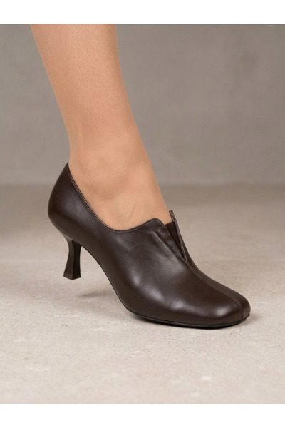 MARCO ROCCO Genuine Leather Evening Dress Women's Shoes with Rubber Detail