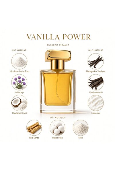 DOA KOZMETİK Unisex Vanilla Power Extrait De Parfum - Madagaskar Vanilyası, H...