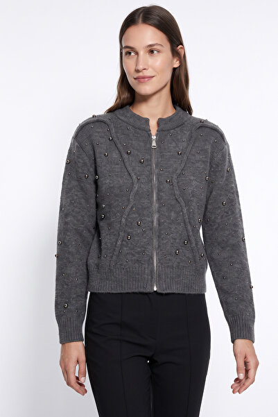 zenne Pearl Knitwear Cardigan T2605 - Anthracite