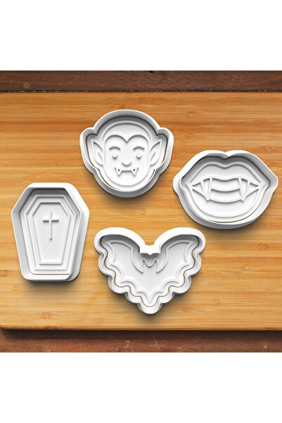 Hobist Halloween 2027 Cute Vampire Set Cookie and Candy Dough Mold