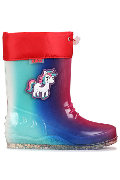 Kiko Kids Rainy Unicorn Su Geçirmez Kız Çocuk Yağmur Çizmesi