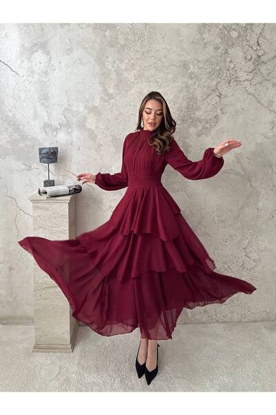 asyadabutik Women's Layered Detailed Long Tulle Wedding Engagement Marriage I...