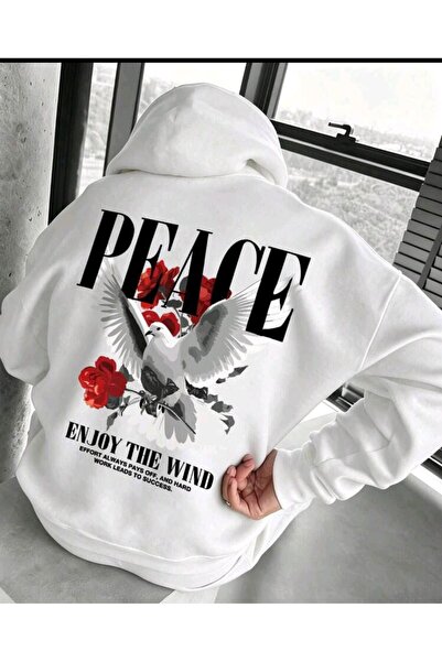 Ryam Mooda 3 Threaded Unisex Oversize Hooded Sweatshirt