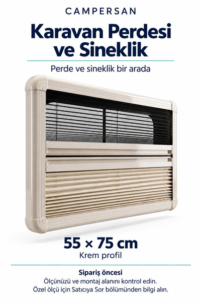 CAMPERSAN Karavan Perdesi ve Sineklik 55x75 cm