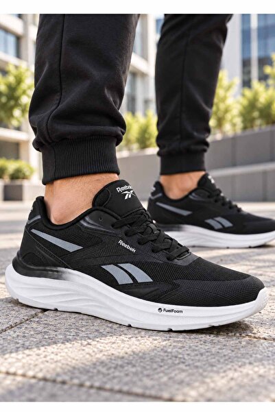 Reebok Men's Black Sports Shoes Fuelfoam Sole Running Walking Casual Sneaker