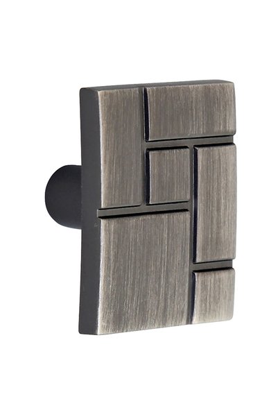 OEM Buton pentru mobila, metalic, nichel antic, M 486.14.124, 36 x 24.5 mm