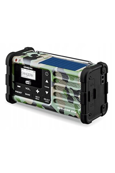 Sangean Radio de urgență/cu manivelă/solar MMR-88 DAB+ camuflaj