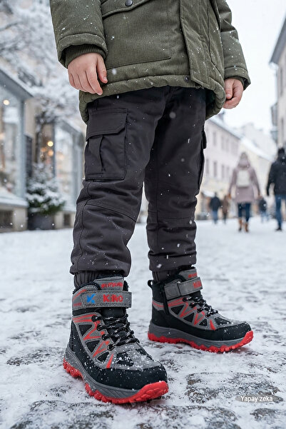 Kiko Kids Rude Günlük Fermuarlı Erkek Çocuk Bot Ayakkabı