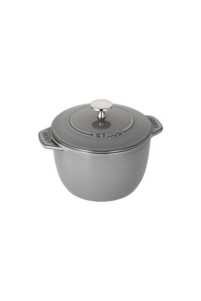 STAUB Cocotte rice cooking pot, cast iron, 16cm/1.75L, Graphite Grey -