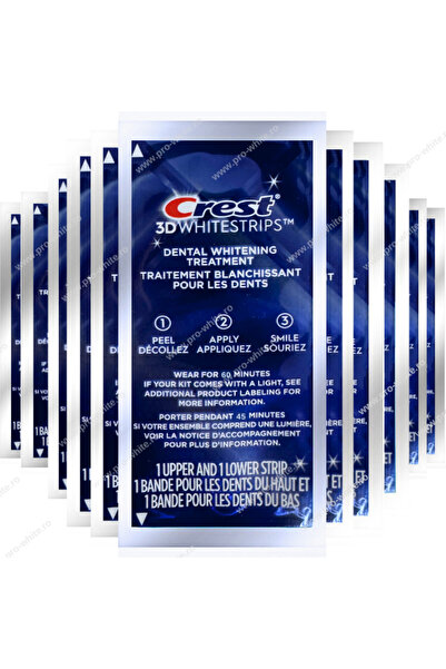 Crest 10 ημέρες x 3D Whitestrips Supreme Bright, συγκέντρωση 16%, 20 λευκαντι...