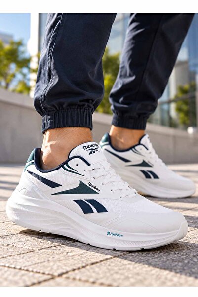 Reebok Men's White Sports Shoes Fuelfoam Sole Running Walking Casual Sneaker