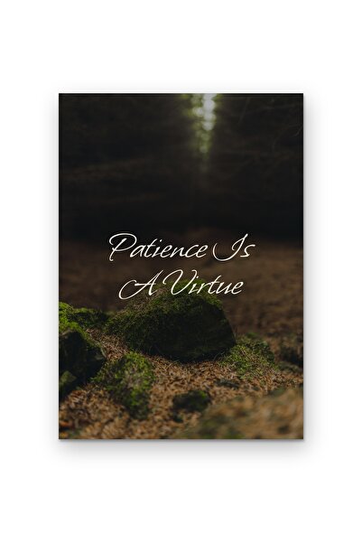 OEM Poster Cardboard 250g A4 Patience Is A Virtue, Motivational Quote, Minima...