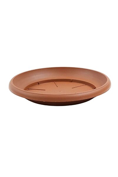 OEM Critex Infinity πιατέλα, πλαστική, στρογγυλή, τερακότα, Δ 25.5 εκ.