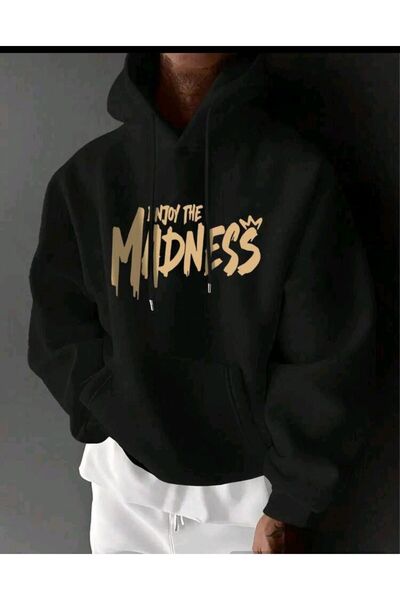 Ryam Mooda 3 Threaded Unisex Oversize Hooded Sweatshirt