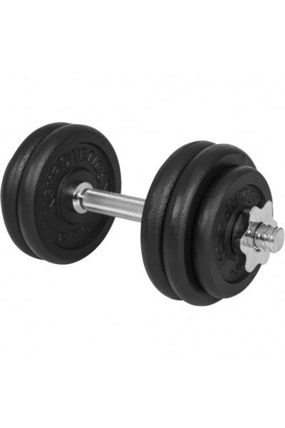 Gorilla Sports Set de gantere din fonta, 25 mm, 15 kg