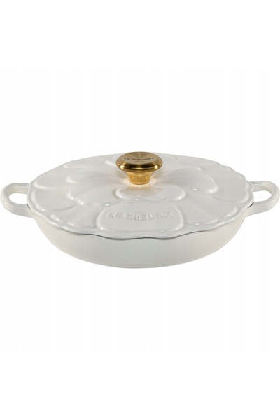 Le Creuset Ghiveci profesional gourmet Blume 26 cm alb
