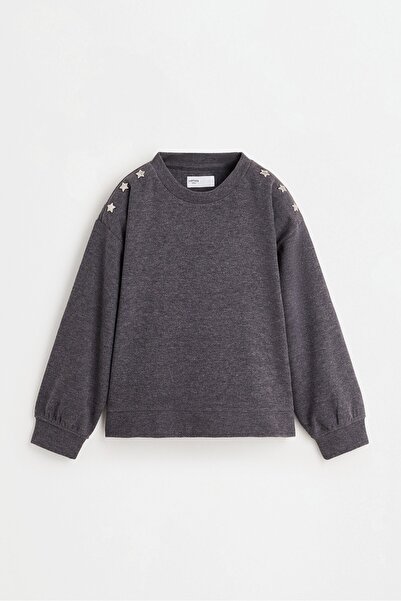 LEFTIES Yıldızlı kesim detaylı sweatshirt