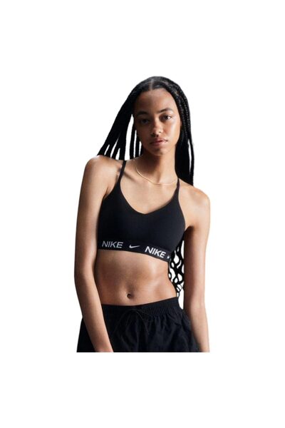 Nike Γυναικείος Αθλητικός Στηθόδεσμος Προπόνησης Dri-FIT Indy Ελαφριάς Υποστή...