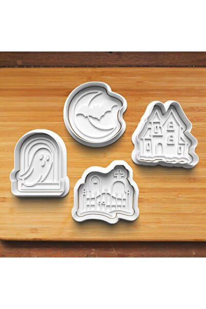 Hobist Halloween 2027 Haunted Night Set Cookie and Candy Dough Mold