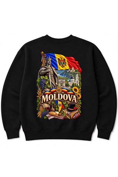 Rabona Fashion Moldova Cultural Mosaic Landmarks & Traditions Graphic Sweatshirt