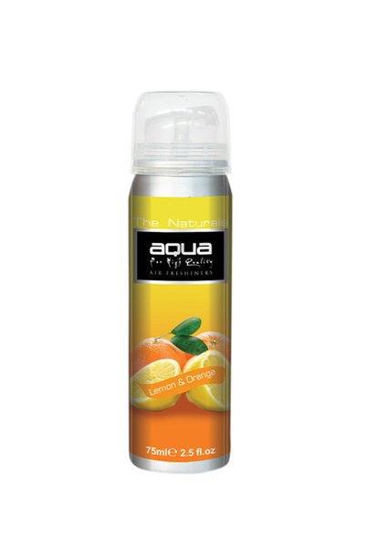 Aqua Αρωματικό Σπρέι Αυτοκινήτου The Naturals Λεμόνι & Πορτοκάλι 75ml 10-193