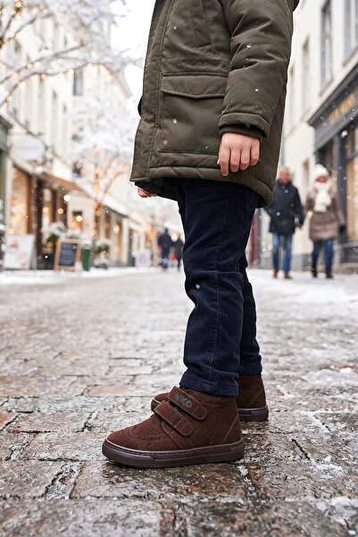 Kiko Kids Shapy Günlük Cırtlı Erkek Çocuk Bot Ayakkabı