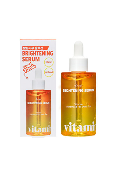 Quret Brightening Serum with vitamin C, niacinamide and panthenol, 70 ml