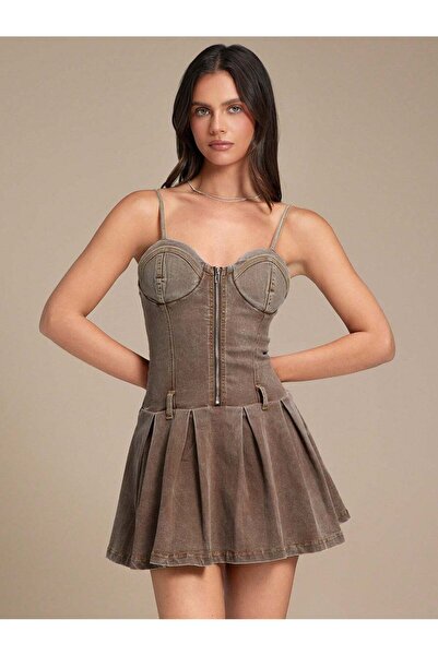 Sheya Rochie mini, kaki