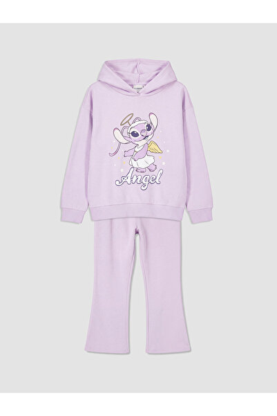 LC Waikiki Quality Pieces from Çelebi Store Angel Printed Girls' Tracksuit Set