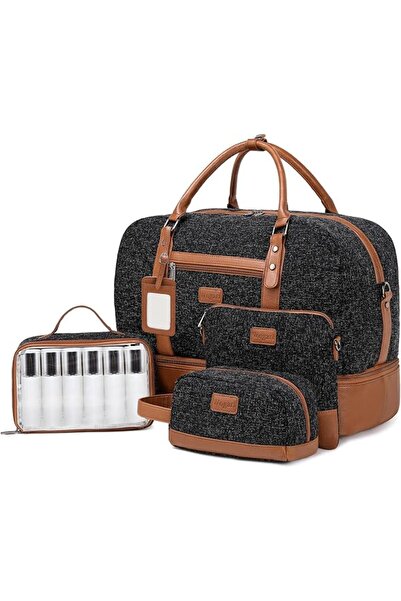 GENERAL Wogarl Weekender Bags for Women Large Canvas Overnight Bag Travel Duf...