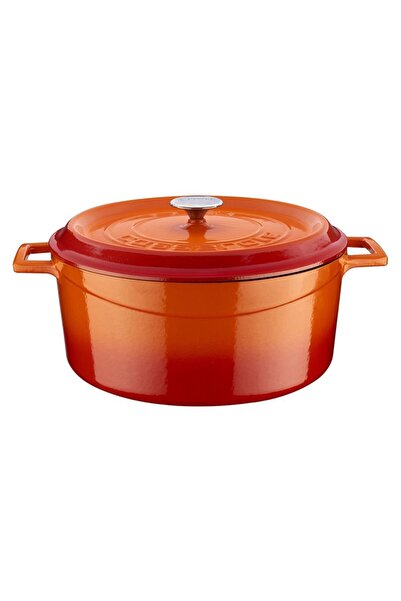 Lava Saucepan, cast iron, 32 cm, "Trendy", orange colour - brand