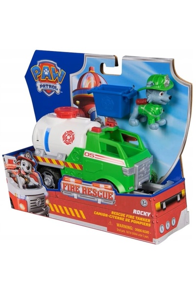Spinmaster Spin Master - Camion de pompieri de salvare Paw Patrol, set Rocky ...