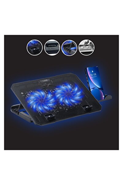 OEM Suport Cooler pentru Laptop cu Iluminare și Suport de Telefon, Ventilare ...