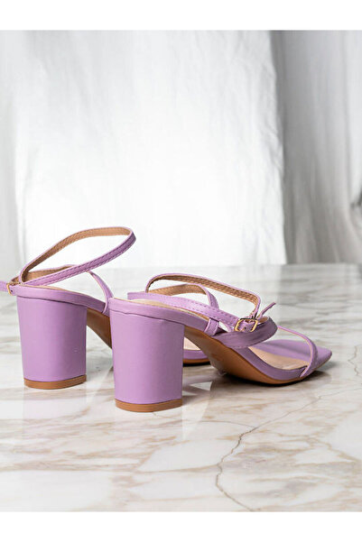 HERMOSA Sandale din piele mov 2422606032640