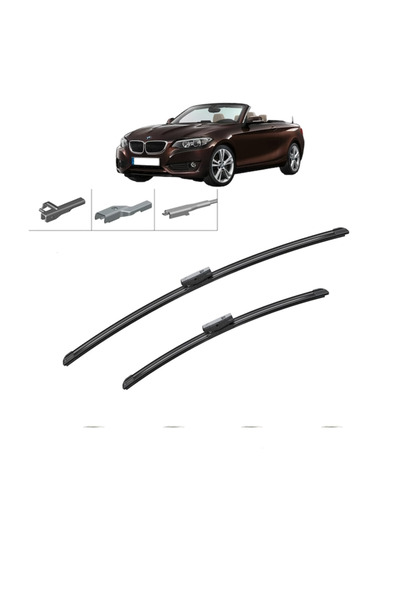 Bosch Set of 2 Wiper Blades BMW X4 Series (F26) 2014-2018, for windshield, Ae...