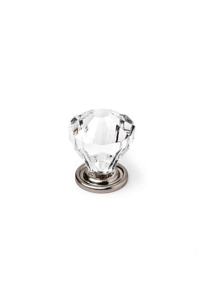 OEM Buton pentru mobila, REI, metalic, ABS, crom, 31 x 31 x 35 mm