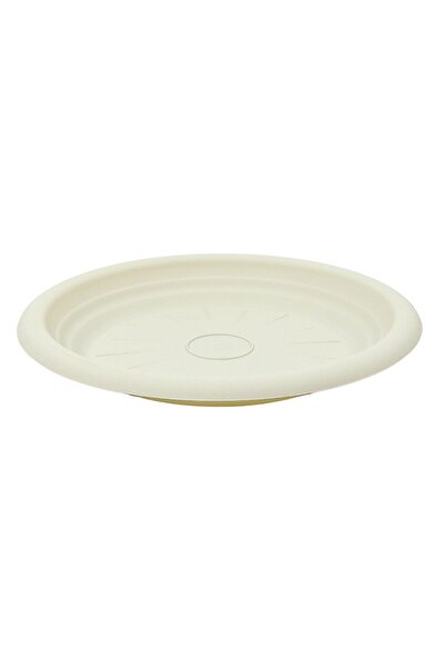 OEM Farfurie ghiveci Lyra, plastic, rotund, nisipiu, D 35 cm