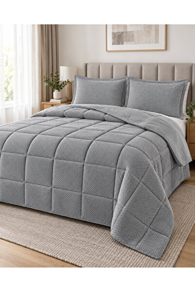 ALA RUGS Comforter Çift Kişilik Yatak Örtüsü Dört Mevsim Kapitone Yatak Batta...