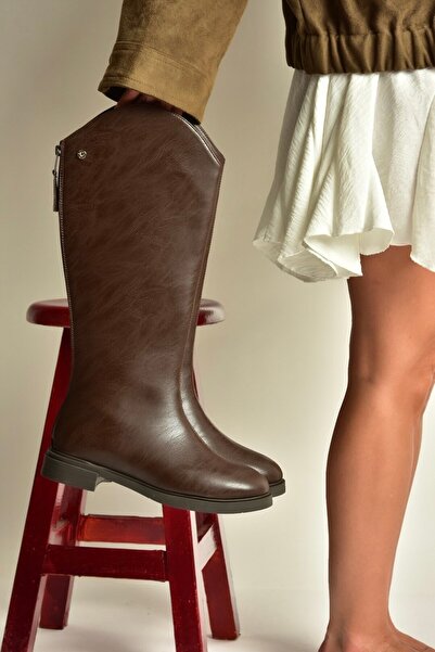 Fox Shoes Z973286109 Brown Flat Sole Classic Women's Boots