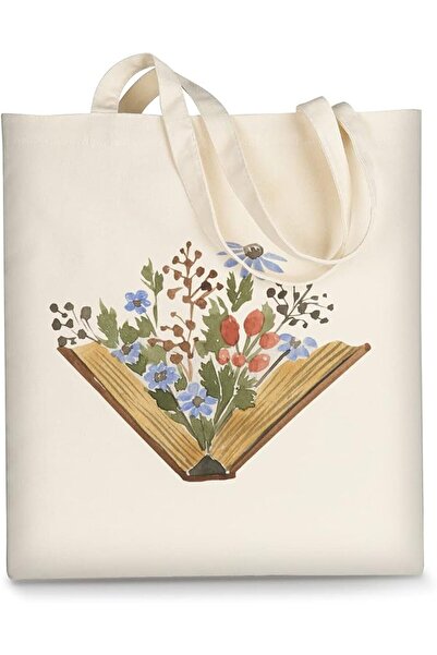 GENERAL AUSVKAI Canvas Tote Bag Aesthetic for Women, Cute Reusable Cloth Cott...