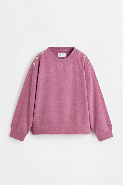 LEFTIES Yıldızlı kesim detaylı sweatshirt